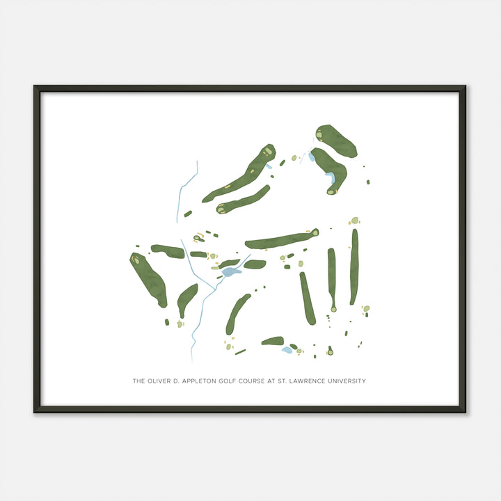 Print of The Oliver D. Appleton Golf Course At St. Lawrence University Modern Map