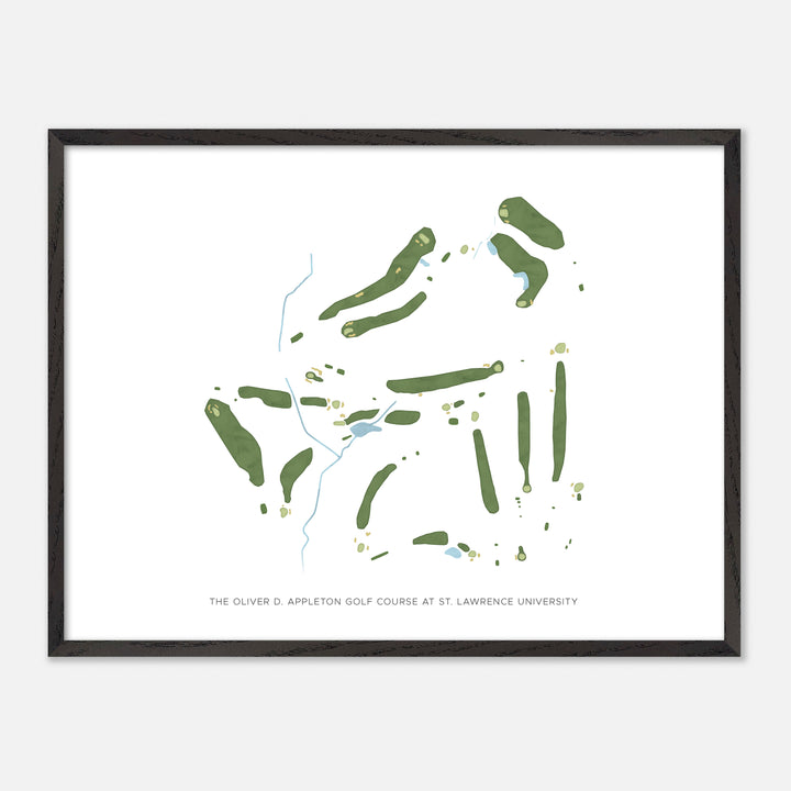 Print of The Oliver D. Appleton Golf Course At St. Lawrence University Modern Map