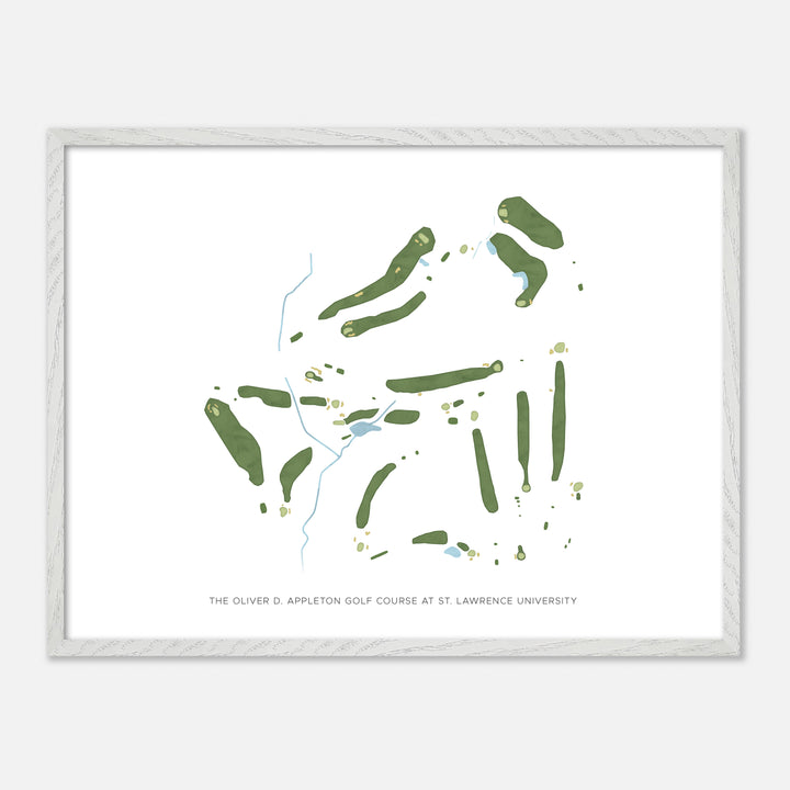 Print of The Oliver D. Appleton Golf Course At St. Lawrence University Modern Map