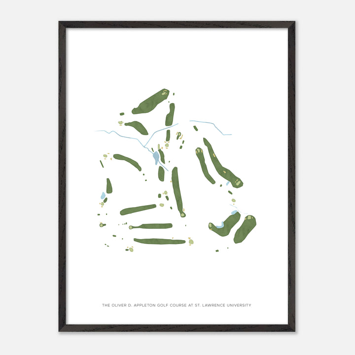 Print of The Oliver D. Appleton Golf Course At St. Lawrence University Modern Map