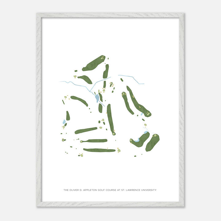 Print of The Oliver D. Appleton Golf Course At St. Lawrence University Modern Map