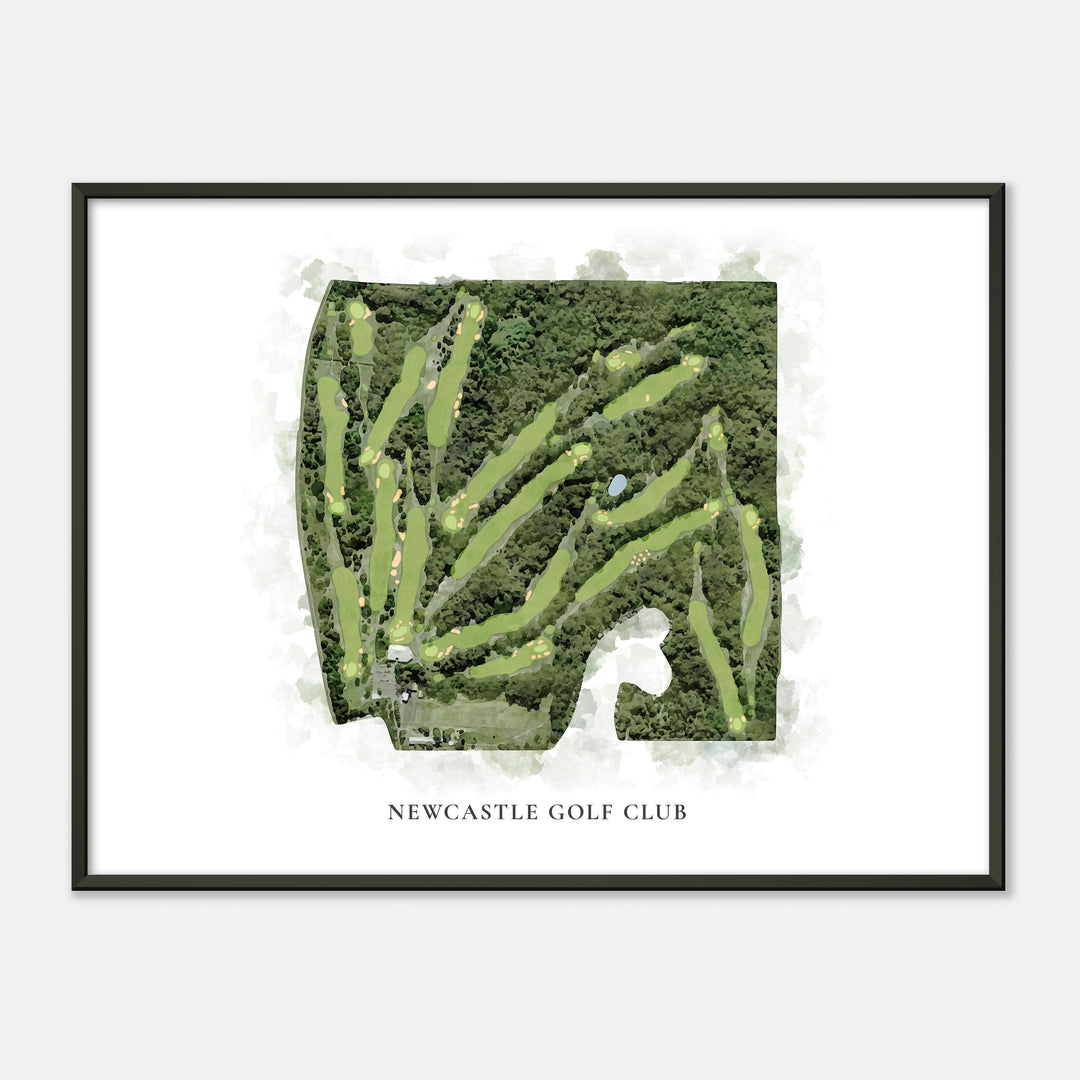 Print of Newcastle Golf Club Classic Map