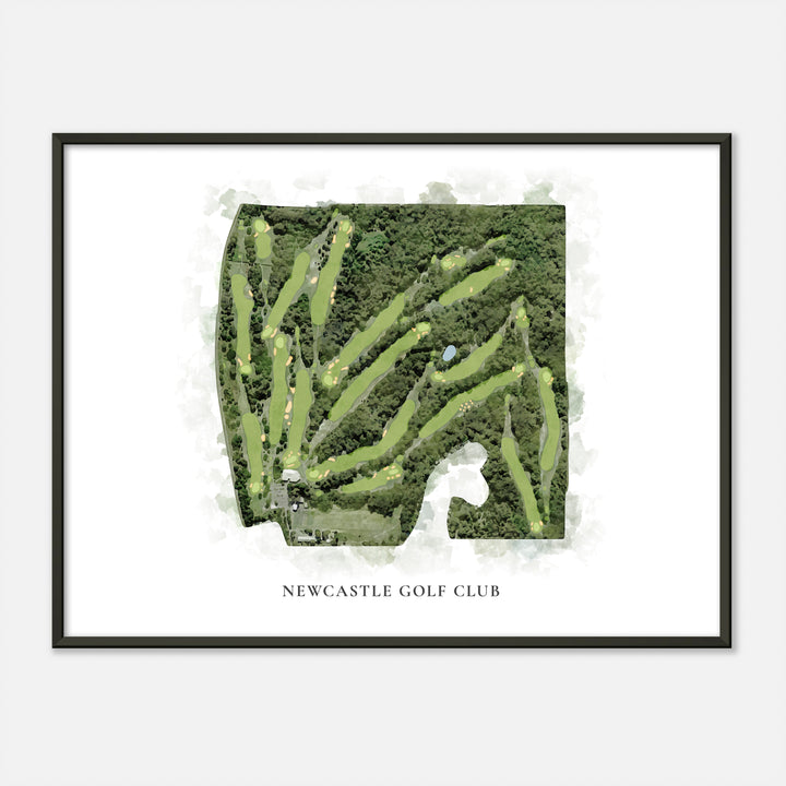 Print of Newcastle Golf Club Classic Map