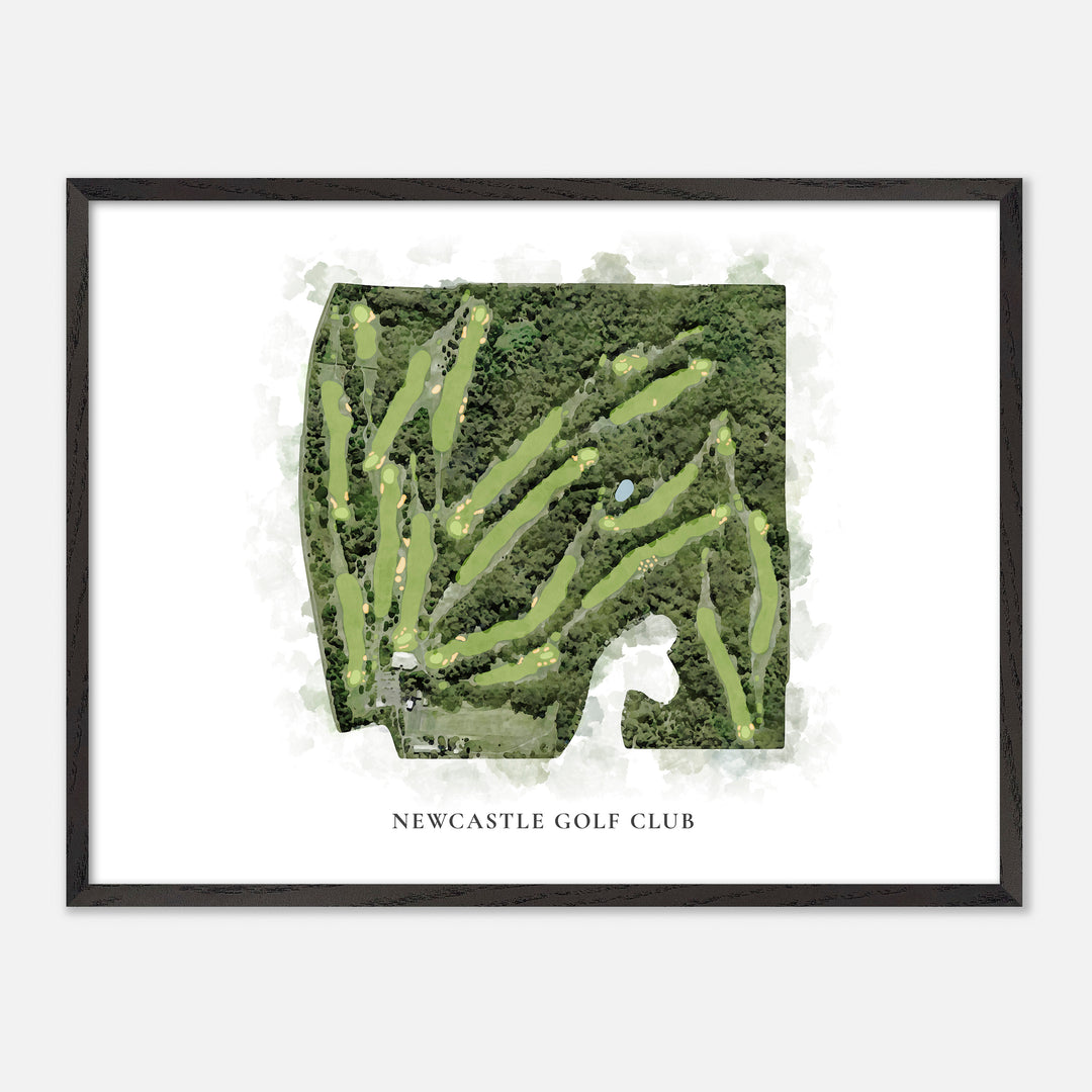 Print of Newcastle Golf Club Classic Map