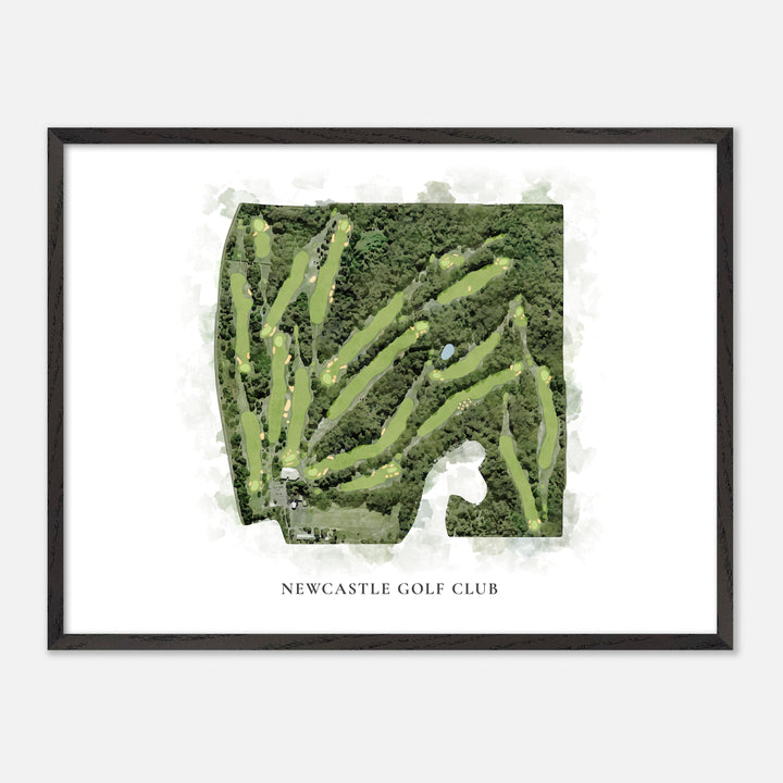 Print of Newcastle Golf Club Classic Map