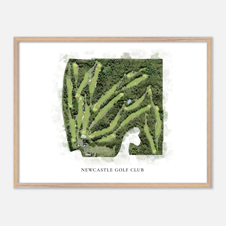 Print of Newcastle Golf Club Classic Map