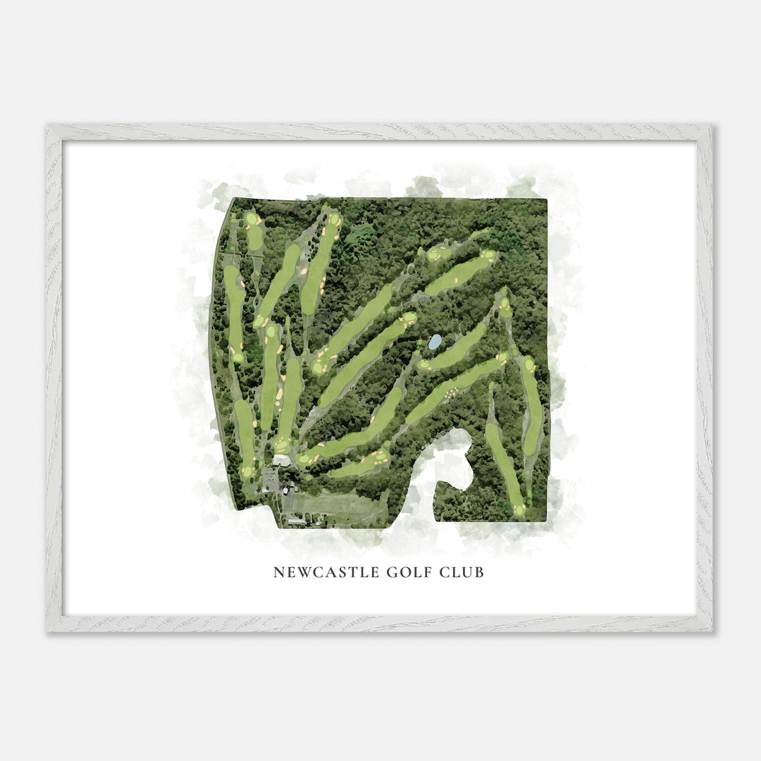 Print of Newcastle Golf Club Classic Map