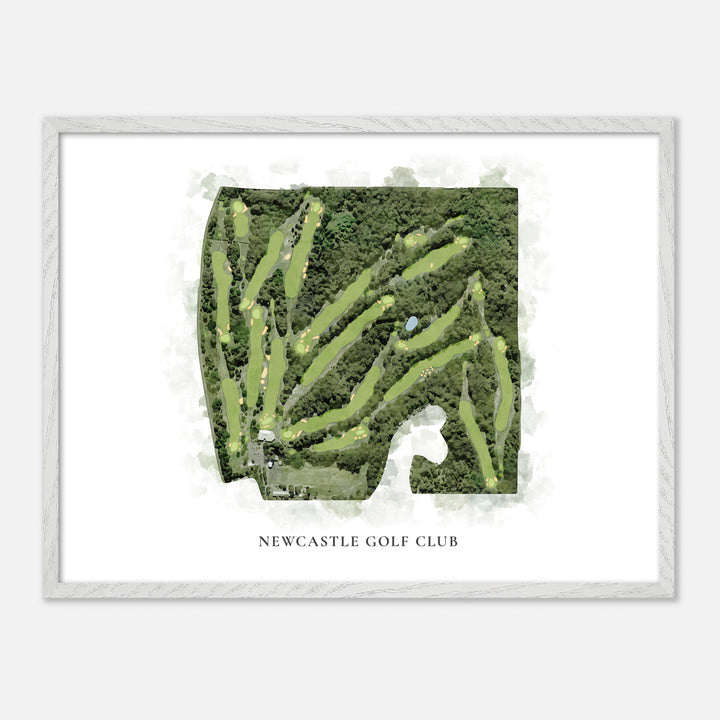 Print of Newcastle Golf Club Classic Map