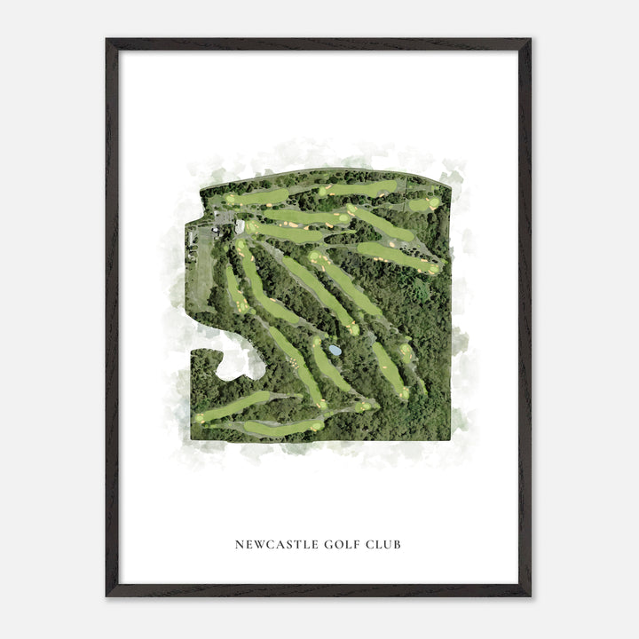 Print of Newcastle Golf Club Classic Map