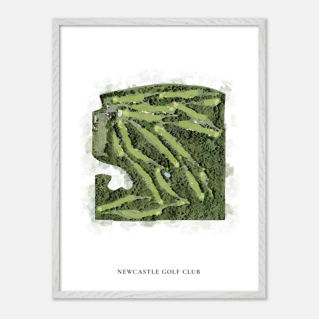 Print of Newcastle Golf Club Classic Map