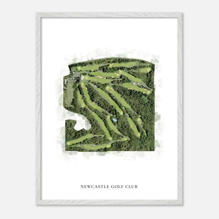 Print of Newcastle Golf Club Classic Map