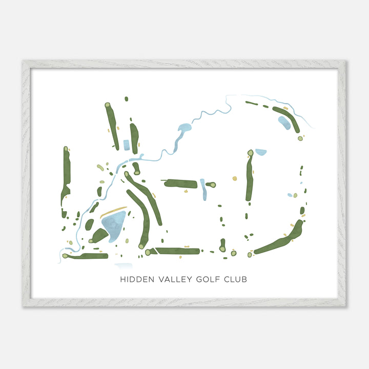 Print of Hidden Valley Golf Club Modern Map