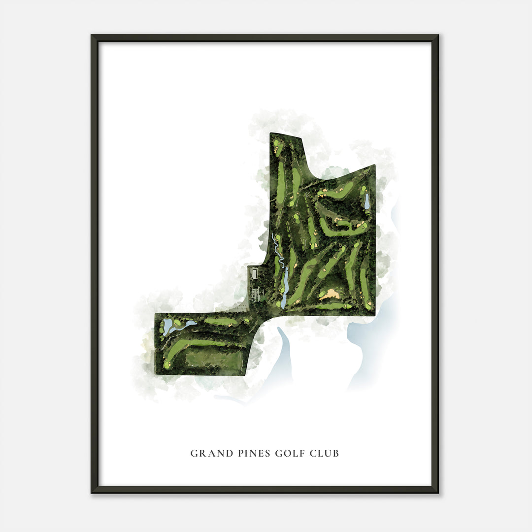 Print of Grand Pines Golf Club Classic Map