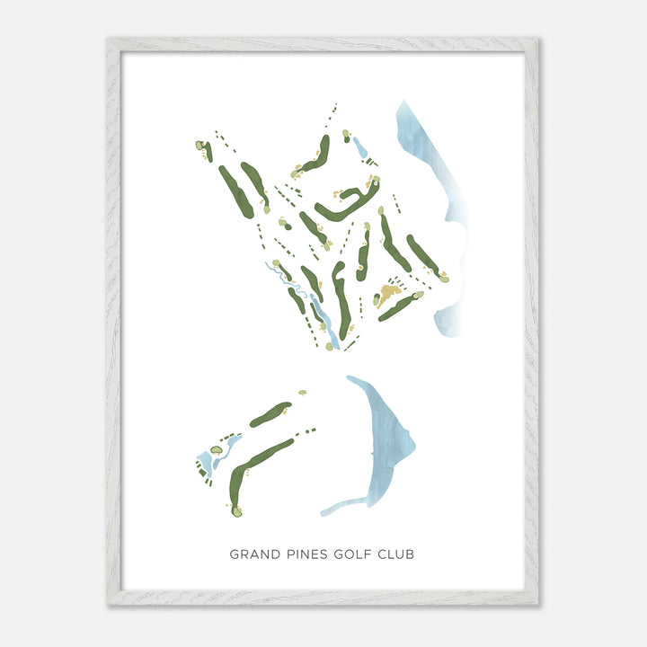 Print of Grand Pines Golf Club Modern Map