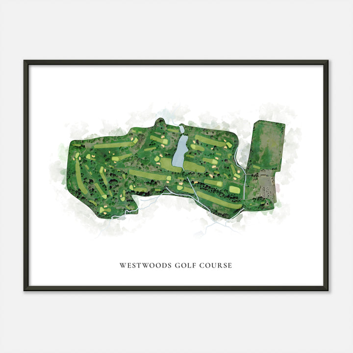Print of Westwoods Golf Course Classic Map
