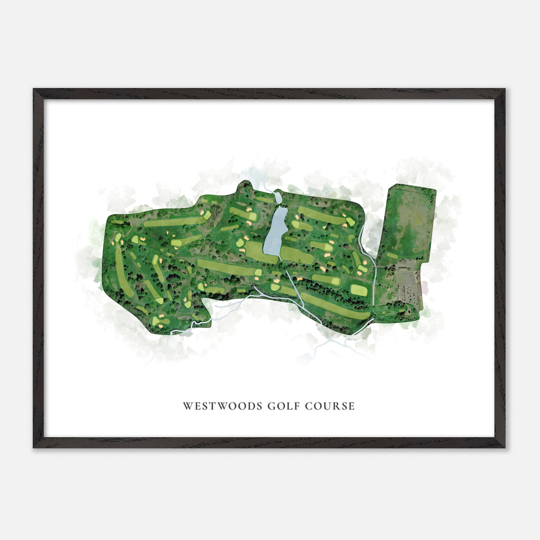 Print of Westwoods Golf Course Classic Map