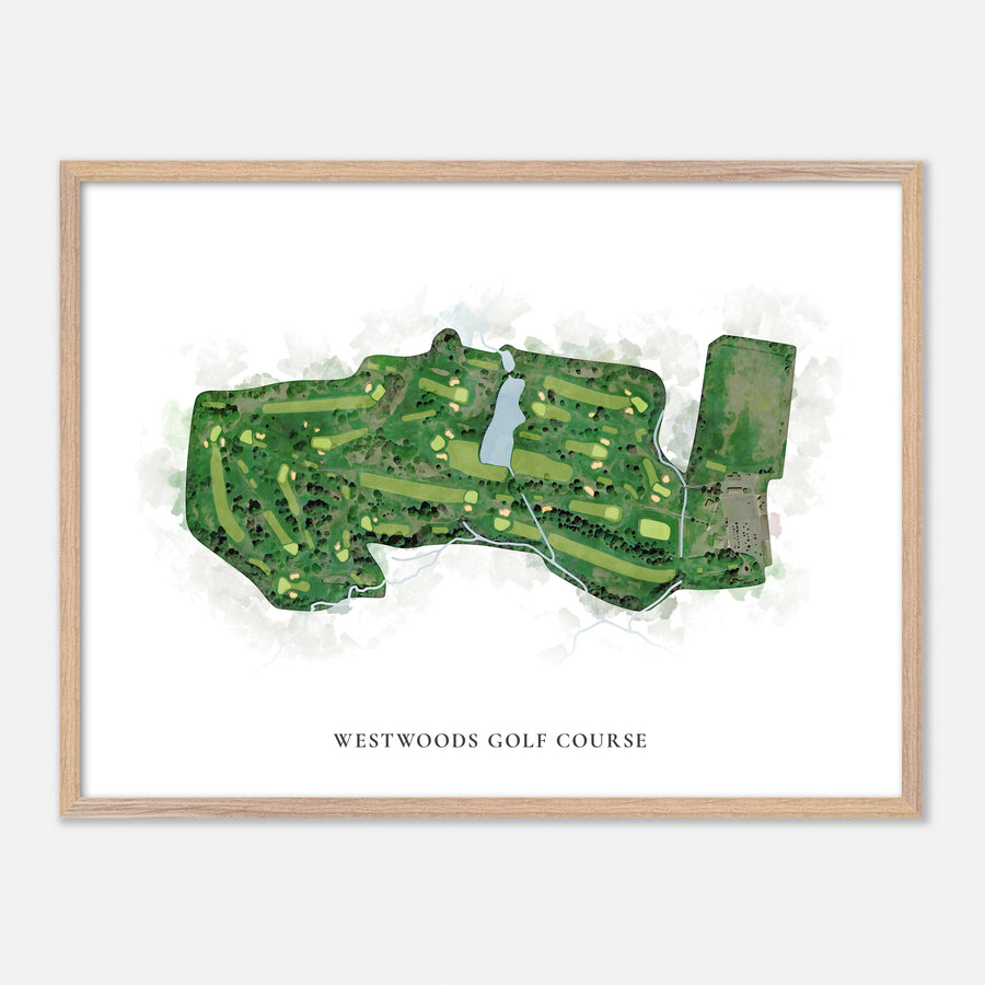 Print of Westwoods Golf Course Classic Map