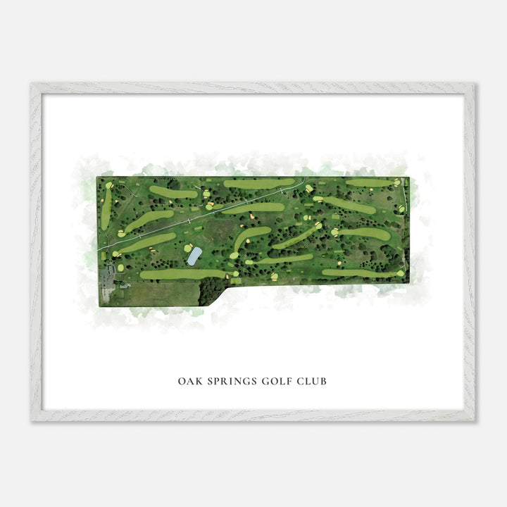 Print of Oak Springs Golf Club Classic Map
