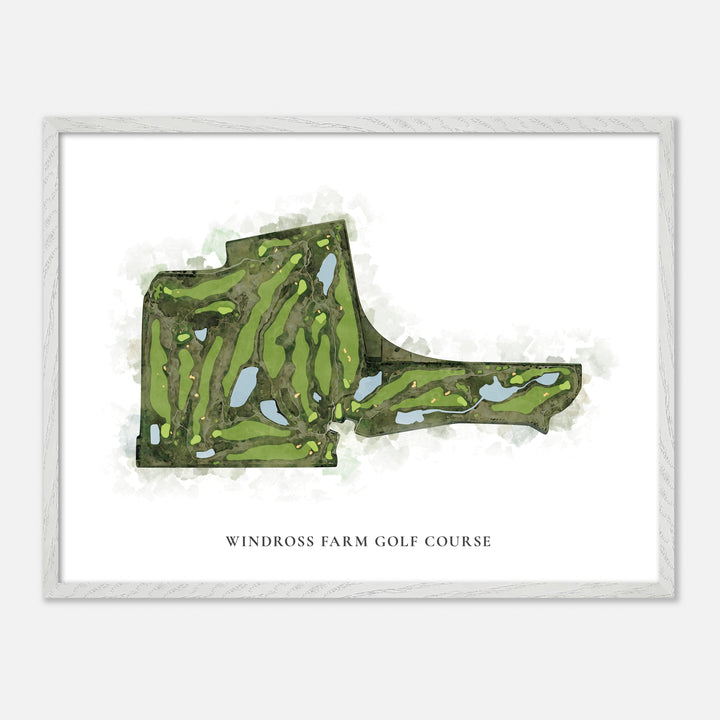 Print of Windross Farm Golf Course Classic Map
