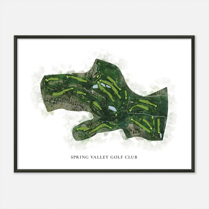 Print of Spring Valley Golf Club Classic Map