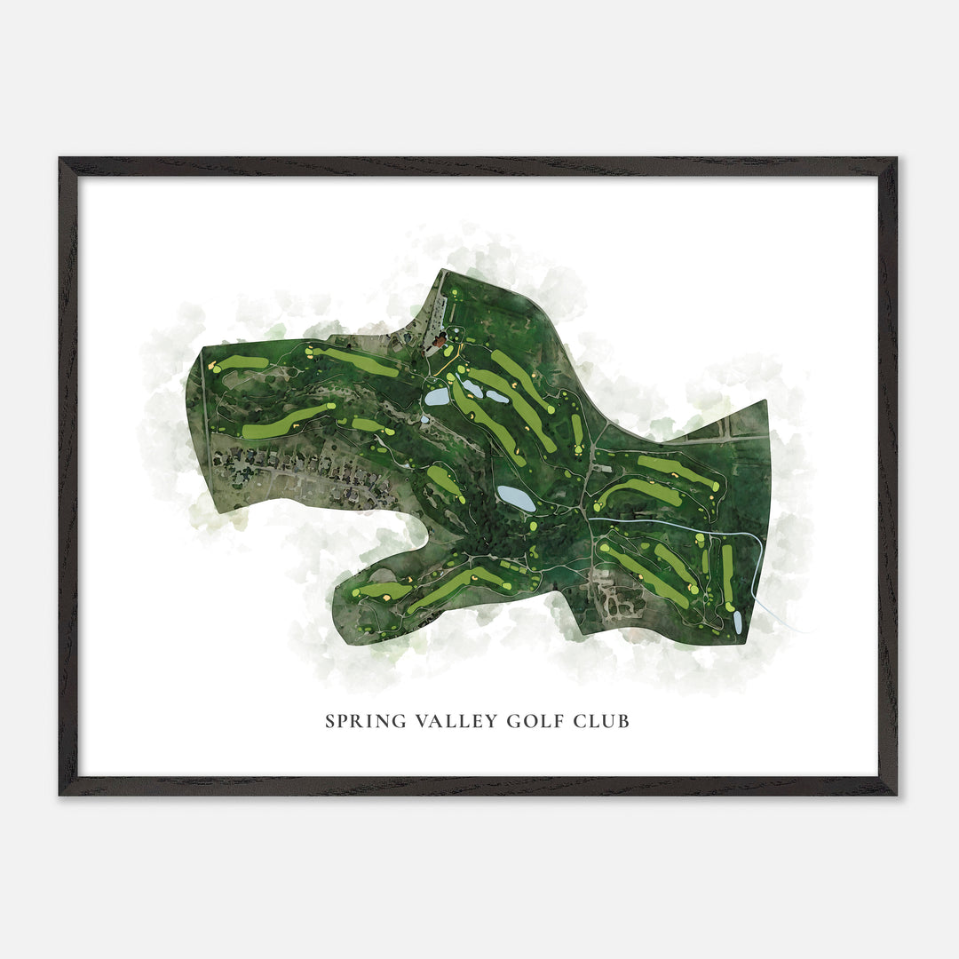 Print of Spring Valley Golf Club Classic Map