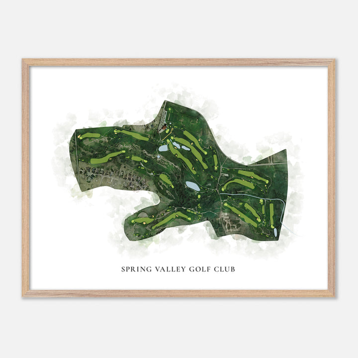 Print of Spring Valley Golf Club Classic Map