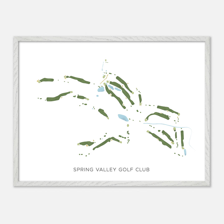 Print of Spring Valley Golf Club Modern Map