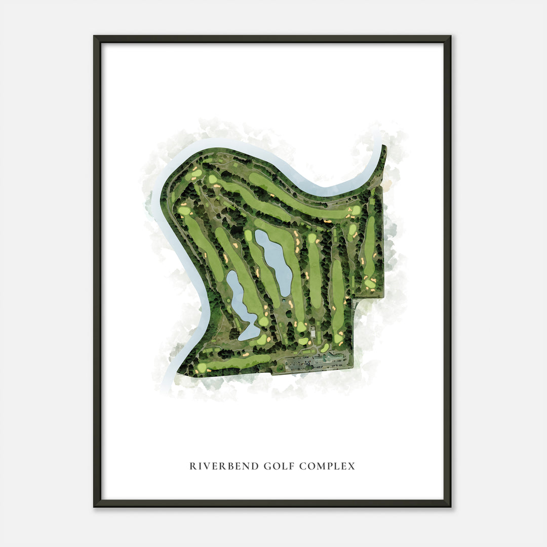 Print of Riverbend Golf Complex Classic Map