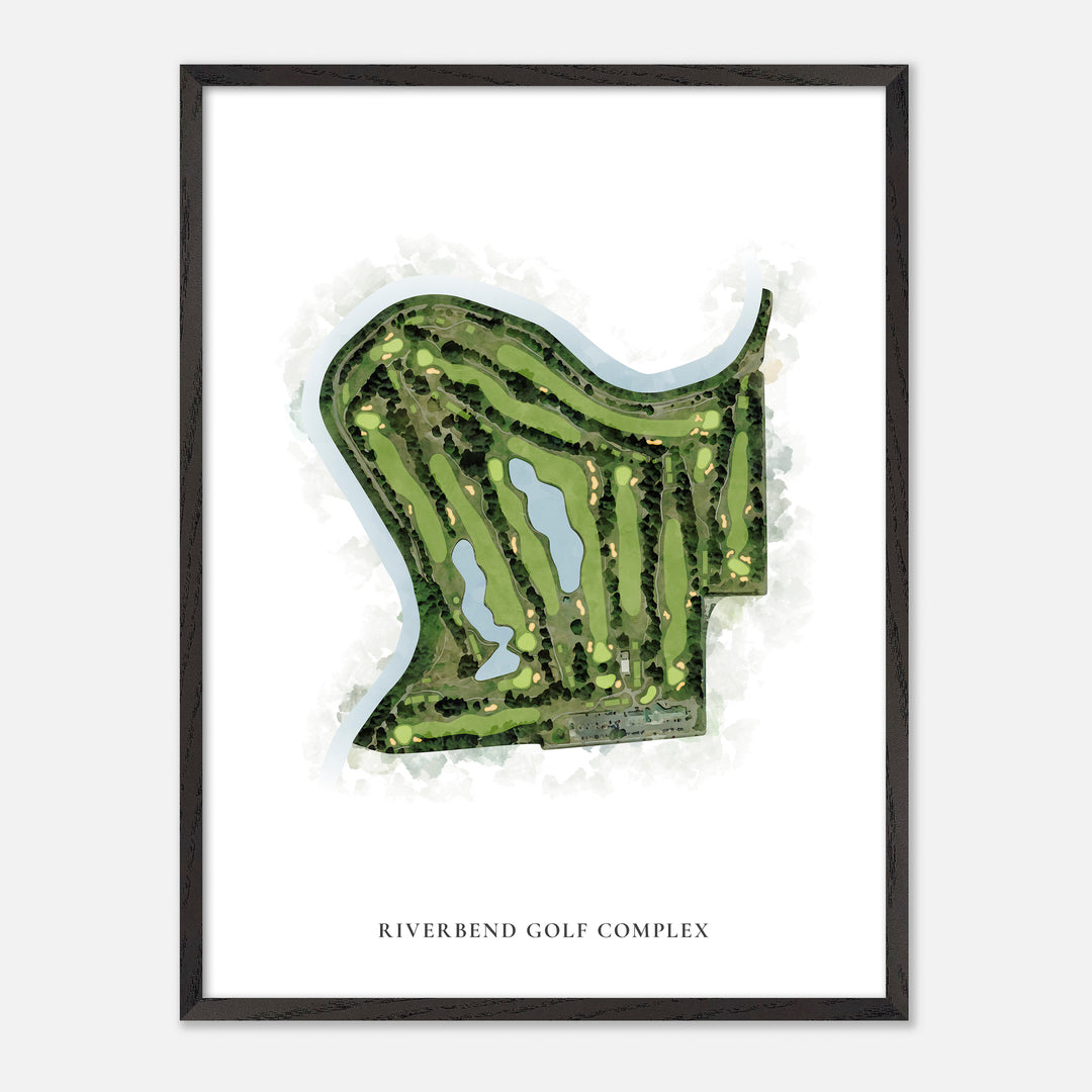Print of Riverbend Golf Complex Classic Map