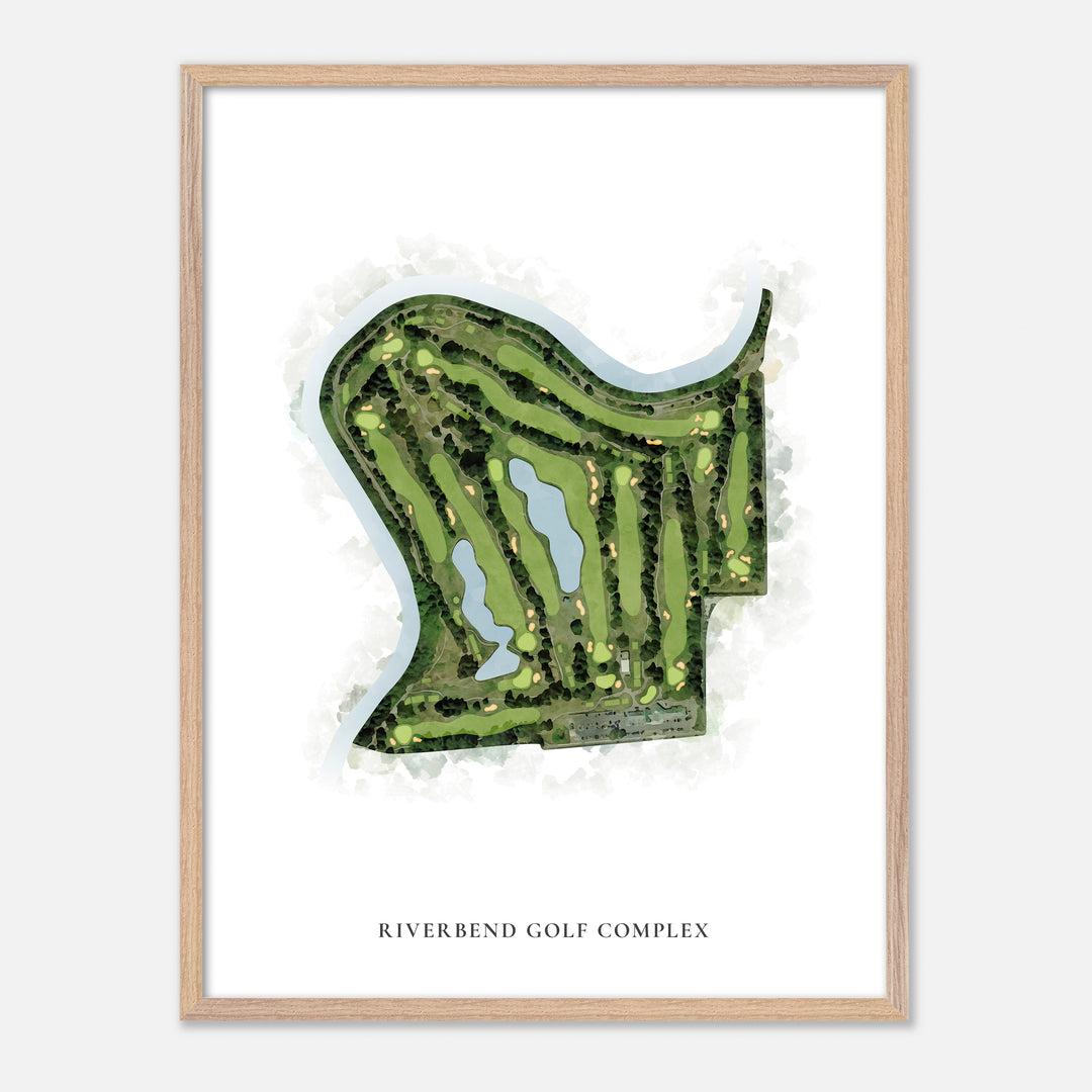 Print of Riverbend Golf Complex Classic Map