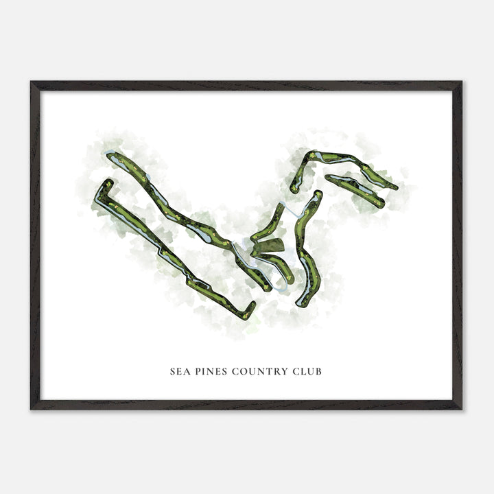 Print of Sea Pines Country Club Classic Map