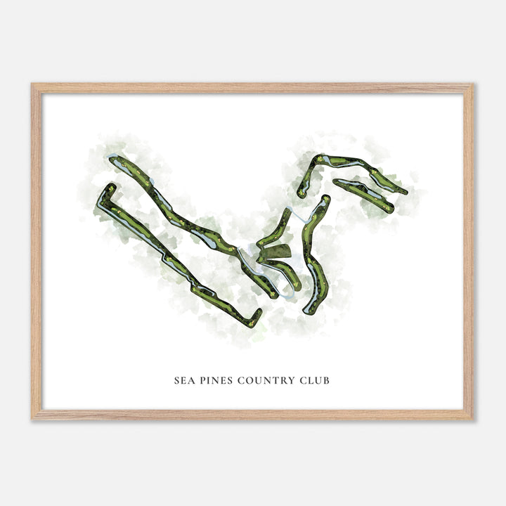Print of Sea Pines Country Club Classic Map