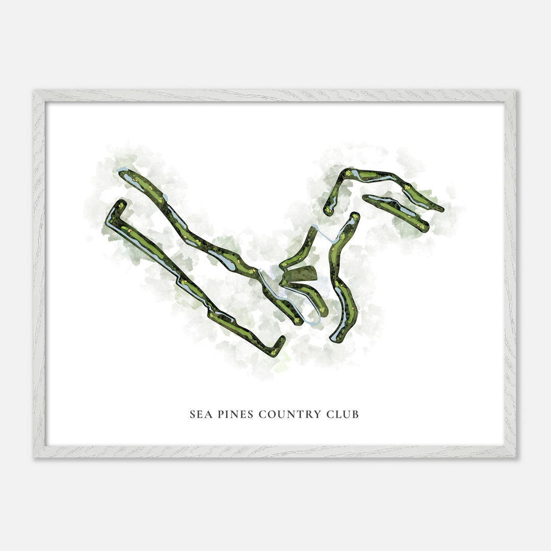 Print of Sea Pines Country Club Classic Map