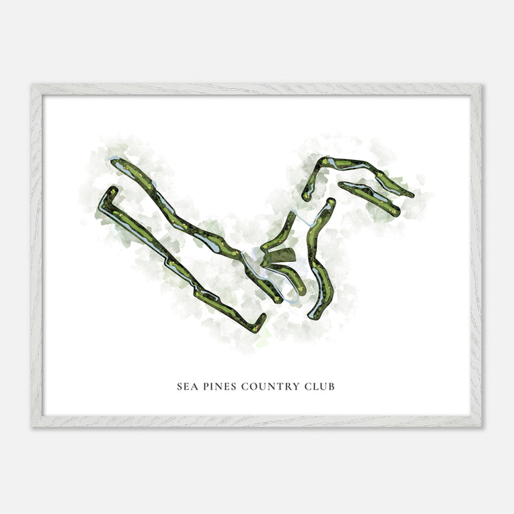 Print of Sea Pines Country Club Classic Map