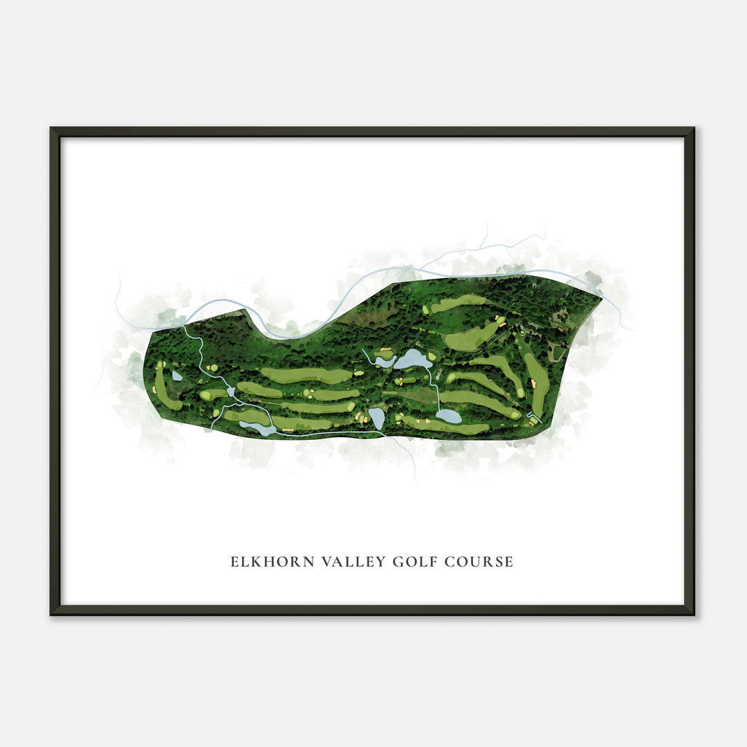 Print of Elkhorn Valley Golf Course Classic Map