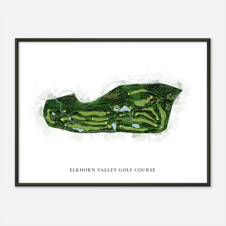 Print of Elkhorn Valley Golf Course Classic Map