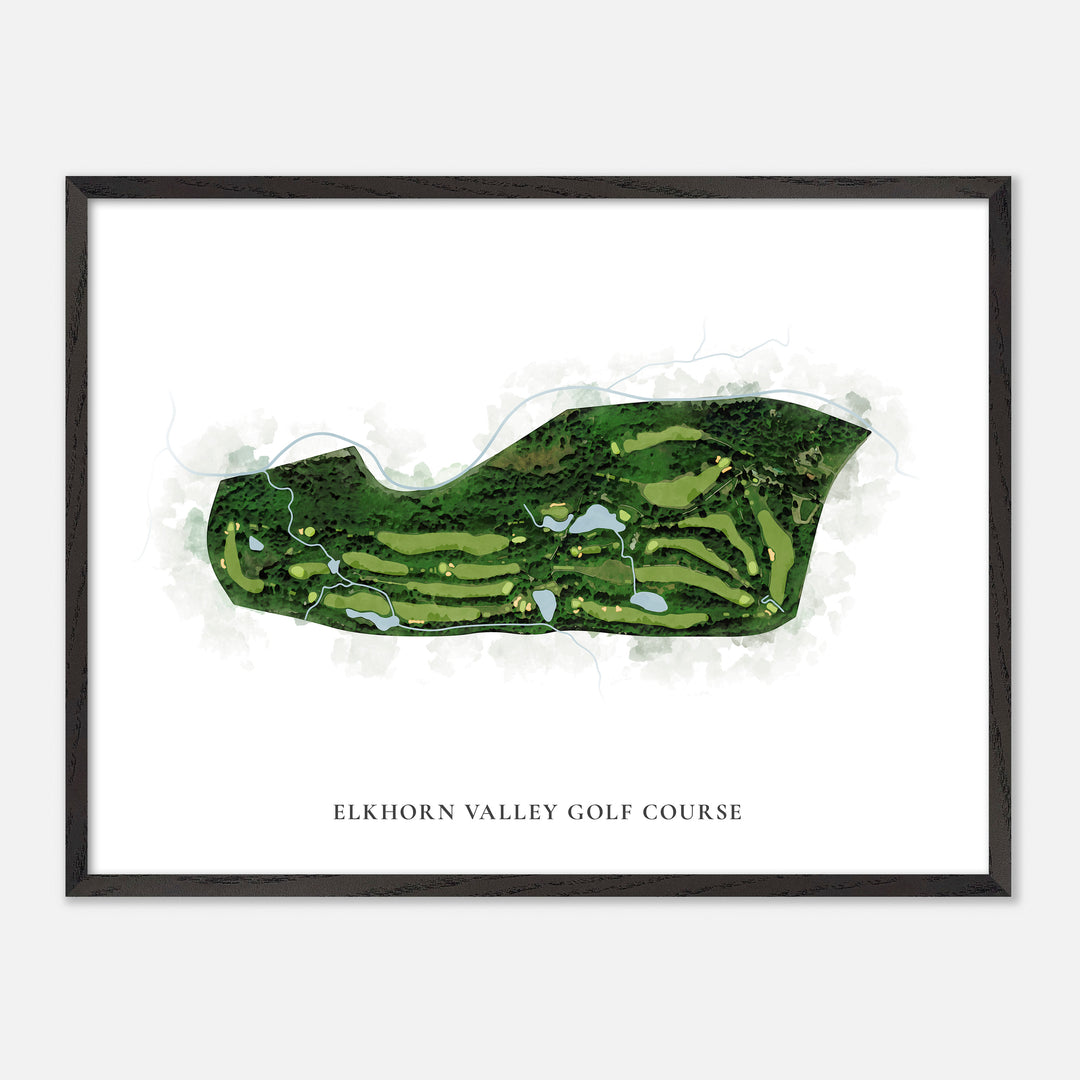 Print of Elkhorn Valley Golf Course Classic Map