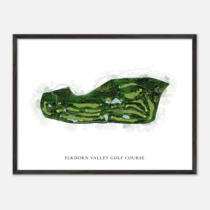 Print of Elkhorn Valley Golf Course Classic Map