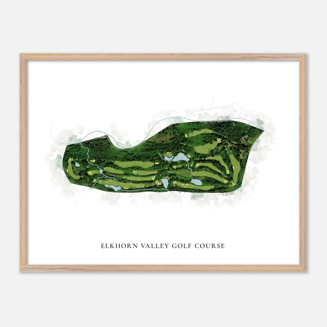 Print of Elkhorn Valley Golf Course Classic Map