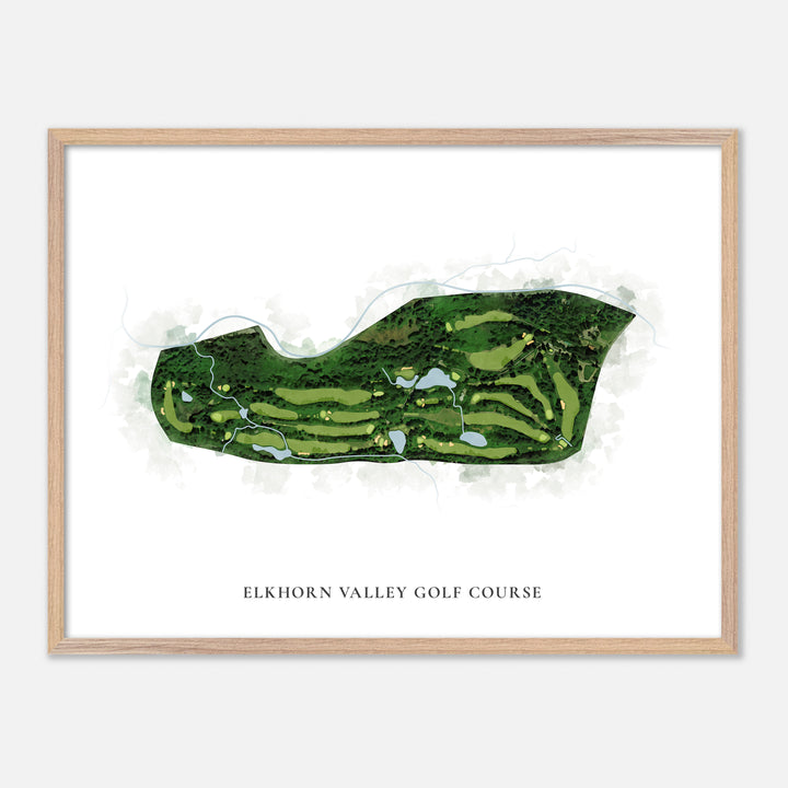 Print of Elkhorn Valley Golf Course Classic Map