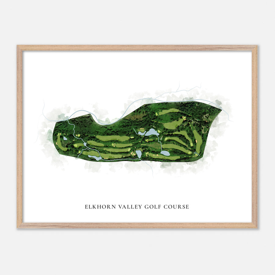 Print of Elkhorn Valley Golf Course Classic Map