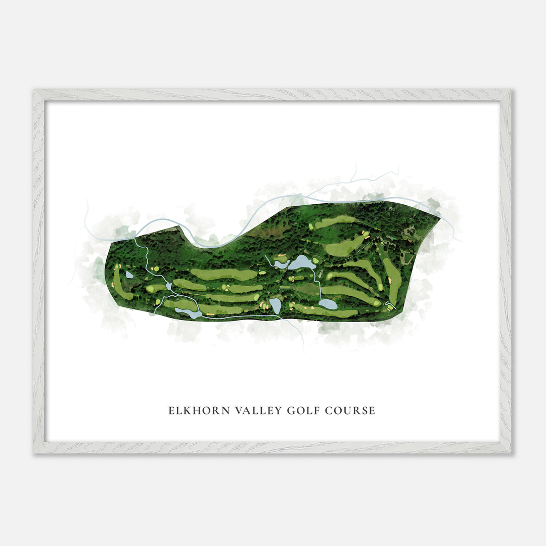 Print of Elkhorn Valley Golf Course Classic Map