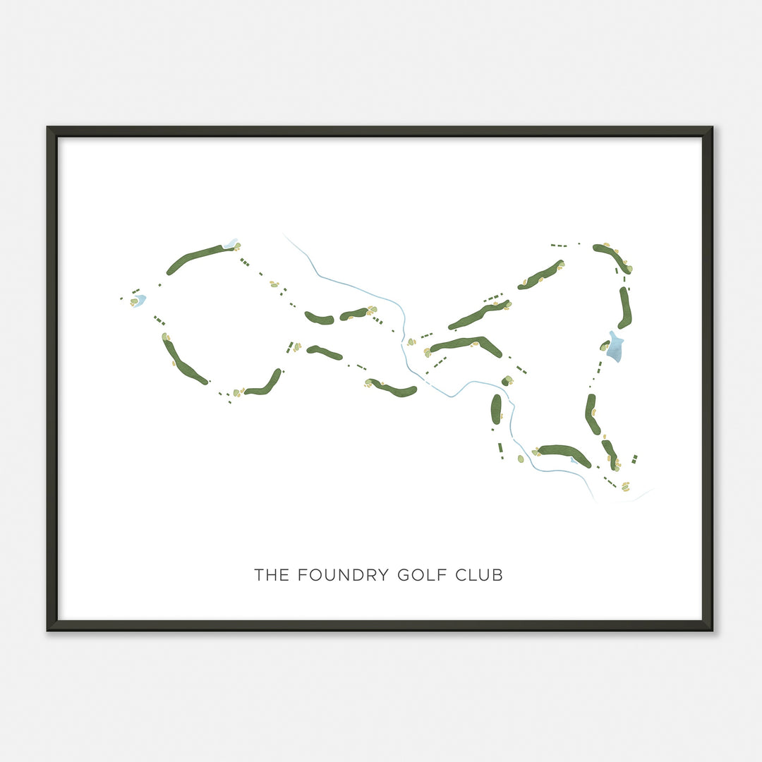 Print of The Foundry Golf Club Modern Map