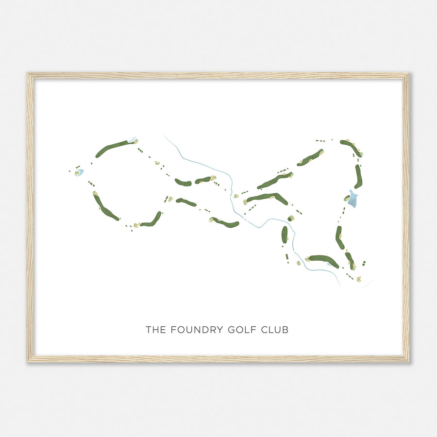 Print of The Foundry Golf Club Modern Map