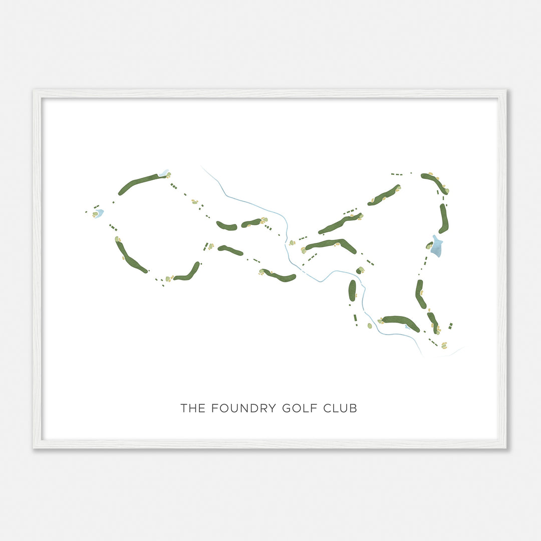 Print of The Foundry Golf Club Modern Map