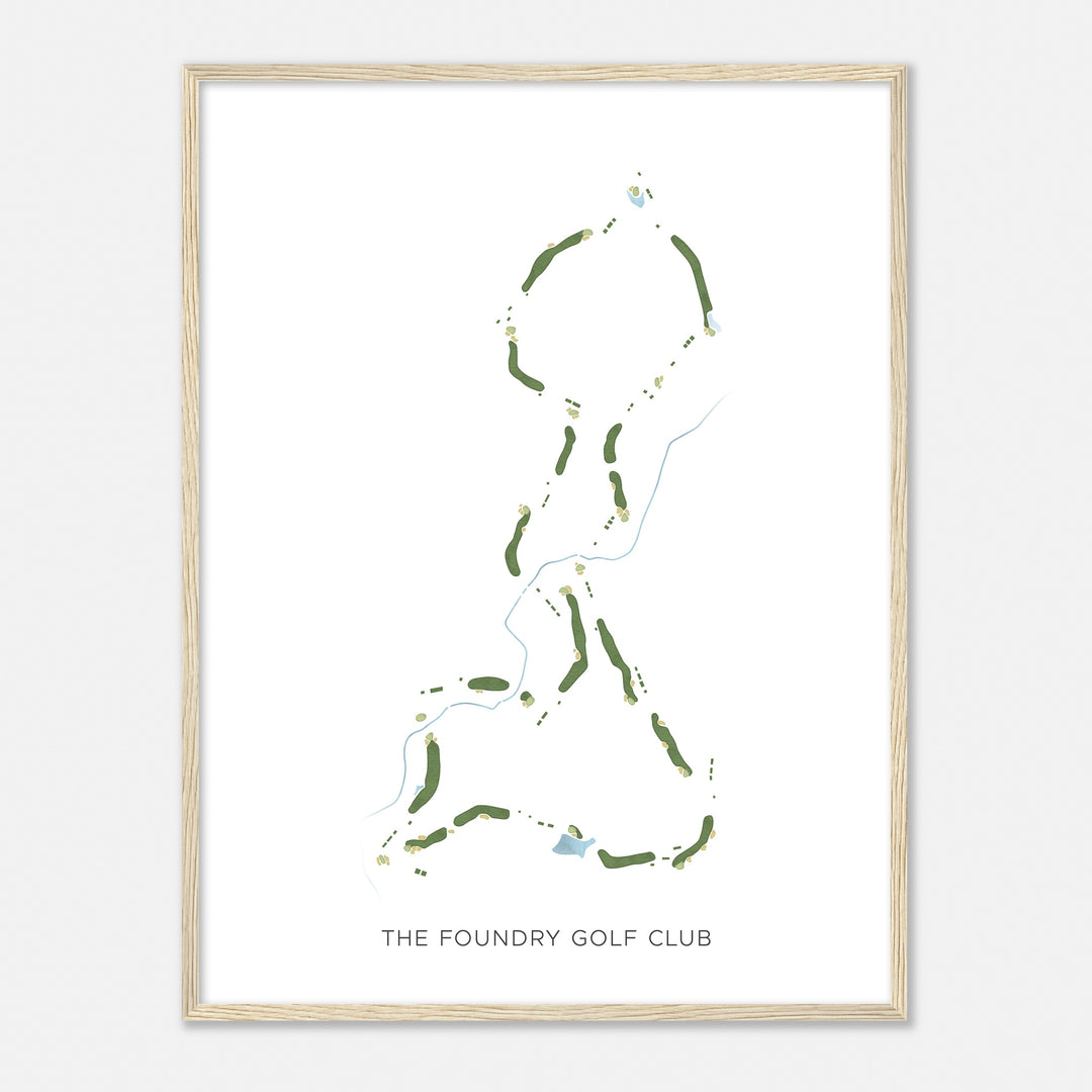 Print of The Foundry Golf Club Modern Map