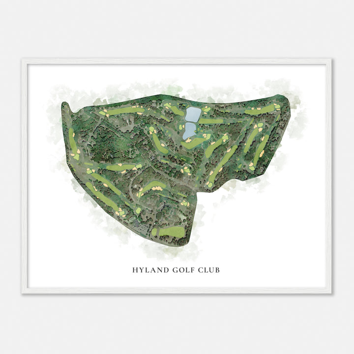 Print of Hyland Golf Club Classic Map
