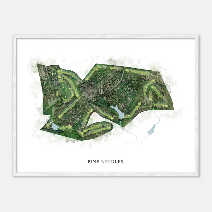 Print of Pine Needles Classic Map