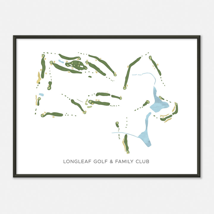 Print of Longleaf Golf & Family Club Modern Map