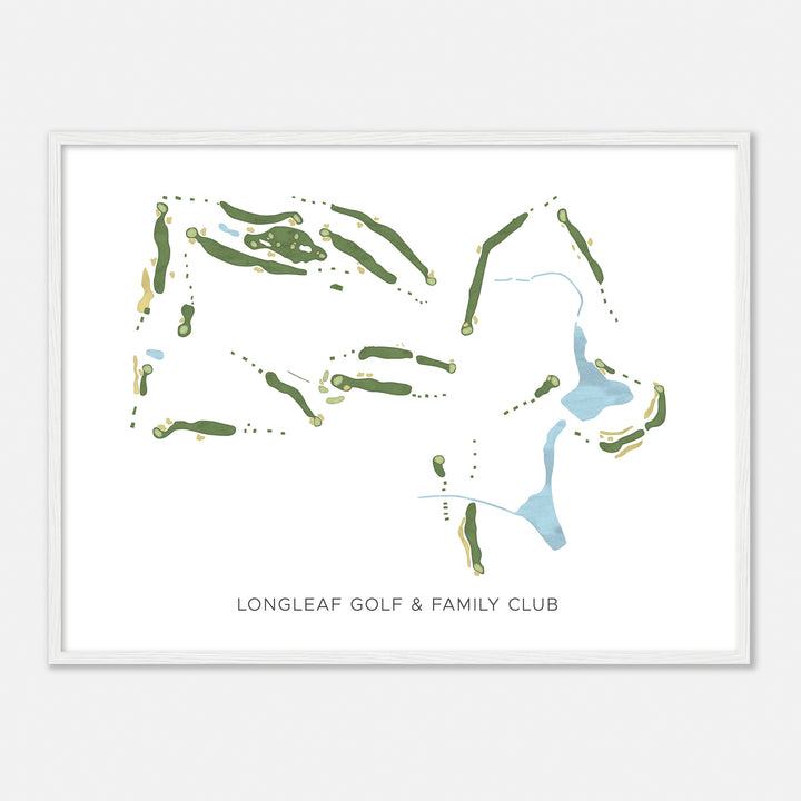 Print of Longleaf Golf & Family Club Modern Map